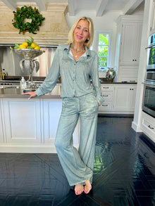 Jordann Jammies Sage Denim Dreams Pajama Set 3